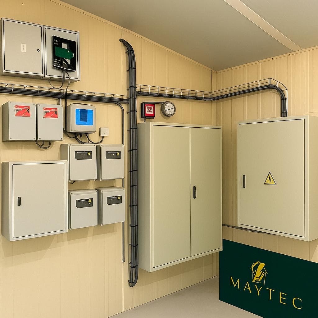 panneau electrique avec logo